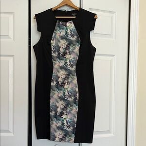 Bebé Black and Multicolor Dress